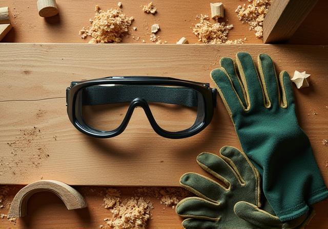 Woodworking safety gear and tools